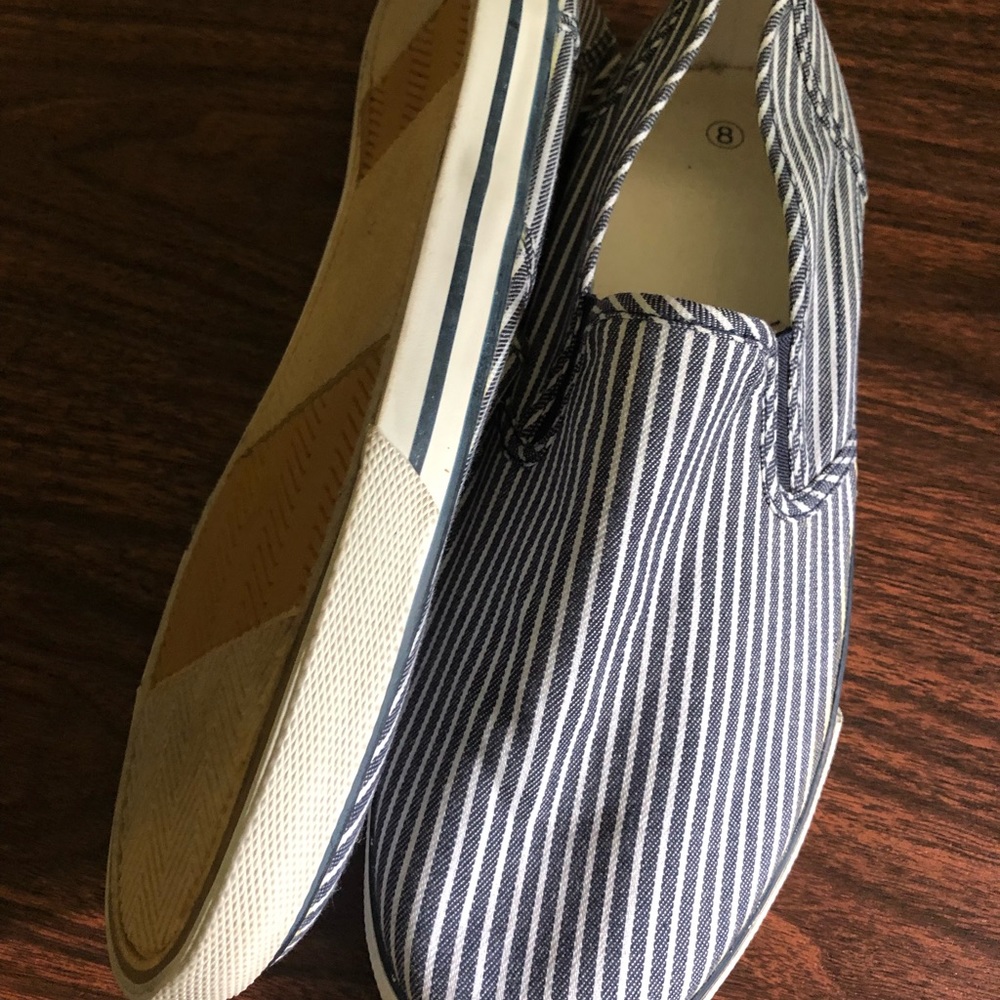 Canvas Men’s Blue/White Size 8 - Picture 4 of 4